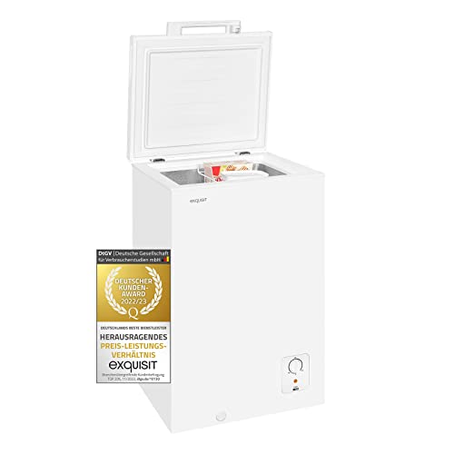 Exquisit Gefriertruhe GT100-010E weiss | 95 l Nutzinhalt | Standgerät | Gefrieren | Praktisch und kompakt | Einhängekorb | Weiß Exquisit Gefriertruhe GT100-010E weiss | 95 l Nutzinhalt | Standgerät | Gefrieren | Praktisch und kompakt | Einhängekorb | Weiß von Exquisit