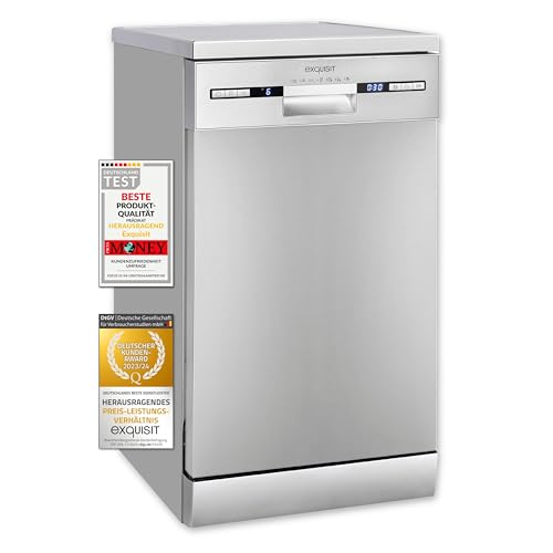 Exquisit Geschirrspüler GSP9309-030E inox | Geschirrspüler 45 cm unterbaufähig und freistehend | 9 Maßgedecke | LED | Spülmaschine 45 cm freistehend Exquisit Geschirrspüler GSP9309-030E inox | Geschirrspüler 45 cm unterbaufähig und freistehend | 9 Maßgedecke | LED | Spülmaschine 45 cm freistehend von Exquisit