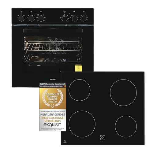 Exquisit Herd-Set EHE256-U-020-Set schwarz | EEK: A | 59,0 l Garraum | Glaskeramik Kochfeld | Herd-Set 60 cm Exquisit Herd-Set EHE256-U-020-Set schwarz | EEK: A | 59,0 l Garraum | Glaskeramik Kochfeld | Herd-Set 60 cm von Exquisit