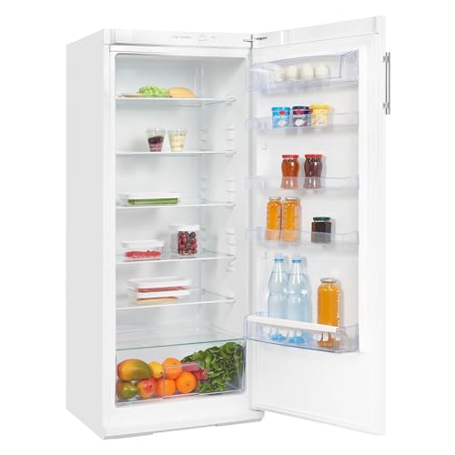 Exquisit KS29-V-H-280F Kühlschrank in Weiß, Freistehend, 254 Liter Volumen, LED-Innenbeleuchtung, Energieeffizient von Exquisit