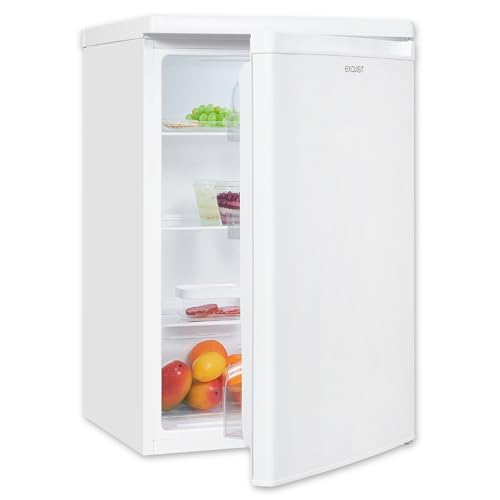 Exquisit Kühlschrank ohne Gefrierfach, 127 Liter, 55 cm Breit, Freistehend, Kompakt, Temperaturregelung, LED-Licht, KS516-V-040E weiss von Exquisit