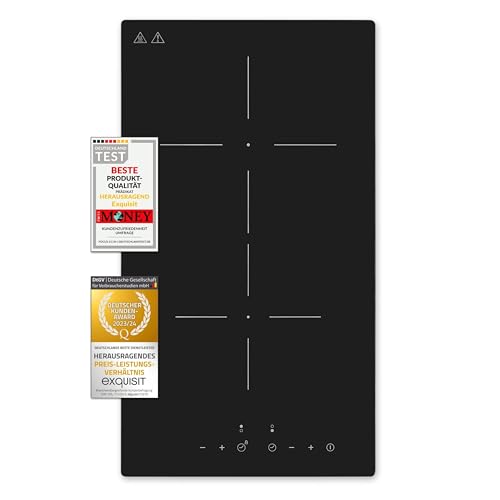 Exquisit Kochfeld EKC 300-380 | Glaskeramik | Touch Control | 2 Kochstellen | Rahmenlos | 3000 W Exquisit Kochfeld EKC 300-380 | Glaskeramik | Touch Control | 2 Kochstellen | Rahmenlos | 3000 W von Exquisit
