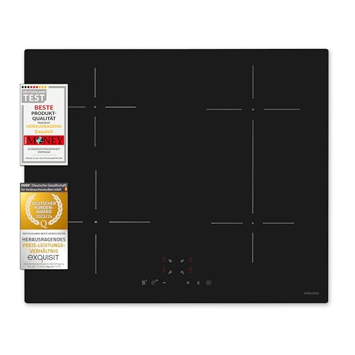Exquisit Kochfeld EKI 600-SF-B-380 | Induktion | Touch | Timer | 4 Kochzonen | Rahmenlos | 7000 W Exquisit Kochfeld EKI 600-SF-B-380 | Induktion | Touch | Timer | 4 Kochzonen | Rahmenlos | 7000 W von Exquisit
