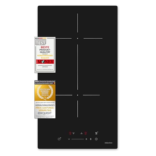 Exquisit Kochfeld EKI300-B-380 | Induktion | Touch | Timer | 3500 W | Überhitzungsschutz | 2 Kochzonen | Abschaltautomatik Exquisit Kochfeld EKI300-B-380 | Induktion | Touch | Timer | 3500 W | Überhitzungsschutz | 2 Kochzonen | Abschaltautomatik von Exquisit