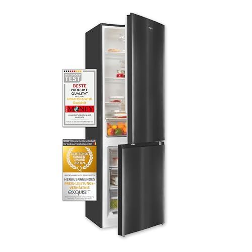 Exquisit Kühl-Gefrierkombination KGC320-95-E-040C inoxlook-az | 315 L Nutzinhalt | 60cm Breite | Kühl-Gefrier-Kombination | Türanschlag wechselbar Exquisit Kühl-Gefrierkombination KGC320-95-E-040C inoxlook-az | 315 L Nutzinhalt | 60cm Breite | Kühl-Gefrier-Kombination | Türanschlag wechselbar von Exquisit