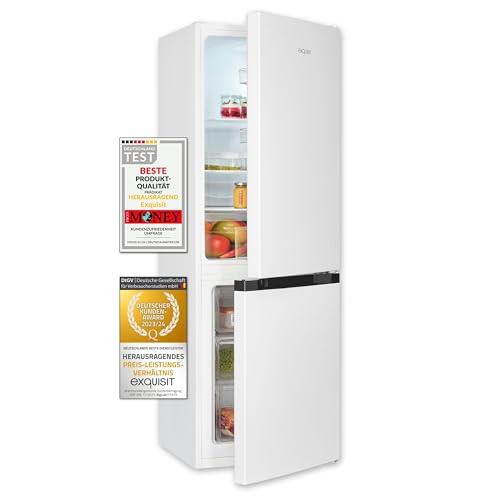 Exquisit Kühl-Gefrierkombination KGC5231-60-E-050C weiss | 157 l Nutzinhalt | 4-Sterne-Gefrieren | Alarm | Schnellkühlen Exquisit Kühl-Gefrierkombination KGC5231-60-E-050C weiss | 157 l Nutzinhalt | 4-Sterne-Gefrieren | Alarm | Schnellkühlen von Exquisit