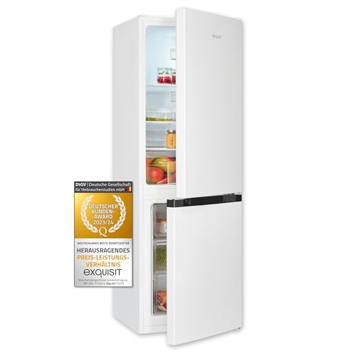 Exquisit Kühl-Gefrierkombination, Kühlschrank mit Gefrierfach, 4-Sterne-Gefrieren, 157 Liter, Schnellkühlen, KGC5231-60-E-050C weiss Exquisit Kühl-Gefrierkombination, Kühlschrank mit Gefrierfach, 4-Sterne-Gefrieren, 157 Liter, Schnellkühlen, KGC5231-60-E-050C weiss von Exquisit