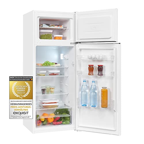 Exquisit Kühl- und Gefrierkombination KGC270-45-040E weiss | Standgerät | 206 l Volumen |LED-Licht | Türanschlag wechselbar | Kühlen und Gefrieren | Glasablagen Exquisit Kühl- und Gefrierkombination KGC270-45-040E weiss | Standgerät | 206 l Volumen |LED-Licht | Türanschlag wechselbar | Kühlen und Gefrieren | Glasablagen von Exquisit