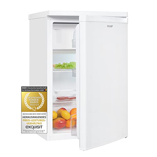 Exquisit Kühlschrank KS16-4-E-040E weiss | 109 l Nutzinhalt | Weiß | Kühlen | Gemüsefach | Kompakt | Gefrierfach | LED Licht Exquisit Kühlschrank KS16-4-E-040E weiss | 109 l Nutzinhalt | Weiß | Kühlen | Gemüsefach | Kompakt | Gefrierfach | LED Licht von Exquisit