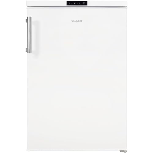 Exquisit Kühlschrank KS16-4-HE-010D weiss | 120 L Volumen | Kühlschrank mit Gefrierfach freistehend | LED | Gemüsefach | Freistehender Kühlschrank mit Gefrierfach von Exquisit