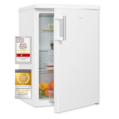 Exquisit Kühlschrank KS16-V-H-010D weiss | Kühlschrank ohne Gefrierfach freistehend 126 L Volumen | Vollraumkühlschrank ohne Gefrierfach von Exquisit
