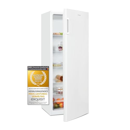 Exquisit Kühlschrank KS320-V-H-040E Weiss | 242 L Nutzinhalt | LED-Licht | Türanschlag wechselbar | Glasablagen und Türablagen | Gemüsefach | Weiß Exquisit Kühlschrank KS320-V-H-040E Weiss | 242 L Nutzinhalt | LED-Licht | Türanschlag wechselbar | Glasablagen und Türablagen | Gemüsefach | Weiß von Exquisit