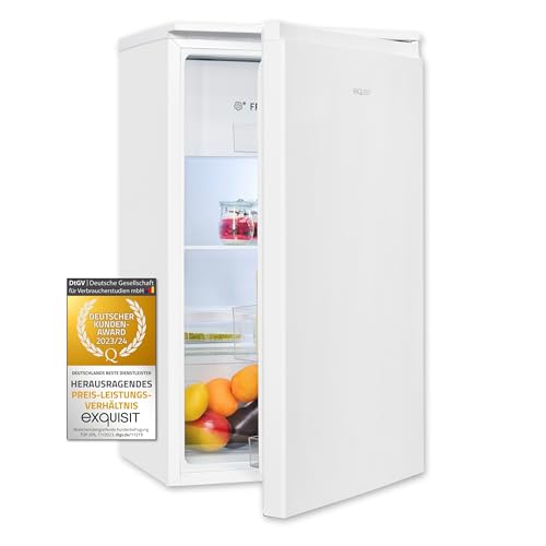 Exquisit Kühlschrank KS5117-3-010E weiss | Nutzinhalt: 82 L | Mit Gefrierfach | 3-Sterne-Gefrieren | LED von Exquisit