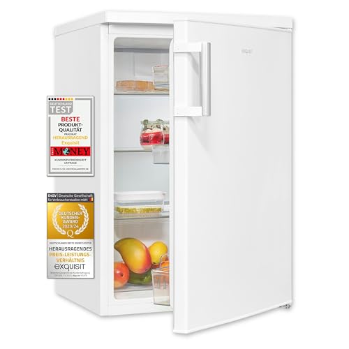 Exquisit Kühlschrank KS516-V-H-010E weiss | Kühlschrank ohne Gefrierfach freistehend 133 L Volumen | Vollraumkühlschrank Türanschlag wechselbar von Exquisit