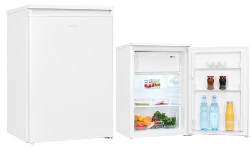 Exquisit Kühlschrank mit Gefrierfach 113L Weiß freistehend Kühlschrank von Exquisit