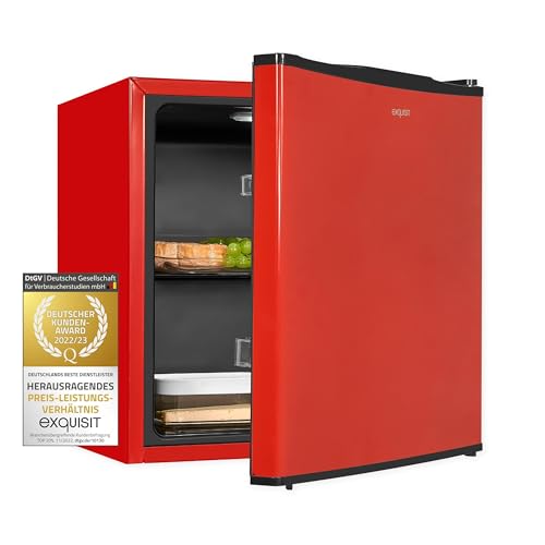 Exquisit Mini Kühlschrank KB05-V-151F rot | 41 l Nutzinhalt | Klein und Kompakt | Türanschlag wechselbar Exquisit Mini Kühlschrank KB05-V-151F rot | 41 l Nutzinhalt | Klein und Kompakt | Türanschlag wechselbar von Exquisit