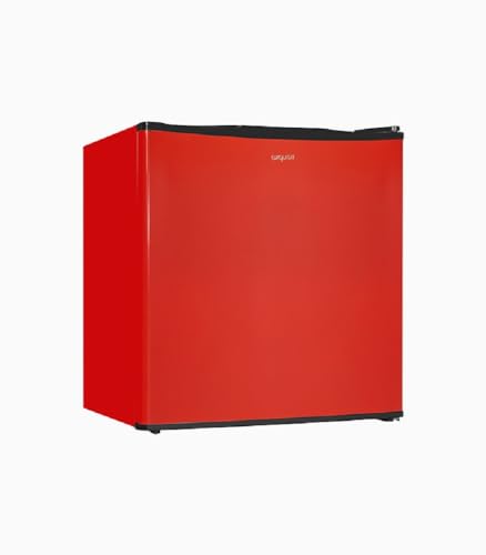 Exquisit Mini Kühlschrank KB05-V-151F rot | 41 l Nutzinhalt | LED-Innenbeleuchtung | Klein und Kompakt | Türanschlag wechselbar von Exquisit