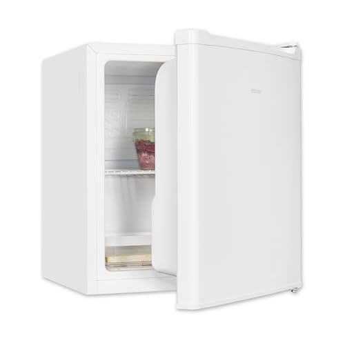 Exquisit Mini-Kühlschrank, Kühlschrank ohne Gefrierfach, 40 Liter, 45 cm Breite, 51 cm Höhe, Türanschlag wechselbar, Kühlschrank klein, KB505-V-040E weiss von Exquisit