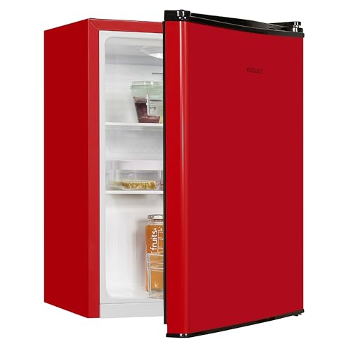 Exquisit Mini-Kühlschrank, Kühlschrank ohne Gefrierfach, 50 Liter, 45 cm Breite, LED-Innenbeleuchtung, Temperaturregelung, Kühlschrank klein, KB560-V-091E rot Exquisit Mini-Kühlschrank, Kühlschrank ohne Gefrierfach, 50 Liter, 45 cm Breite, LED-Innenbeleuchtung, Temperaturregelung, Kühlschrank klein, KB560-V-091E rot von Exquisit