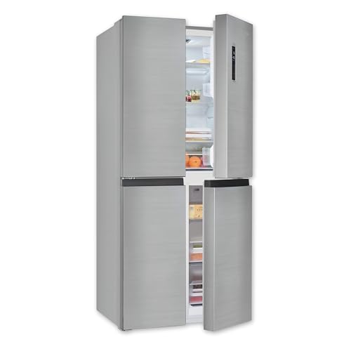 Exquisit Multidoor MD425-150-040C inoxlook | No Frost | Nutzinhalt: 421 L | Temperaturregelung | Alarm von Exquisit