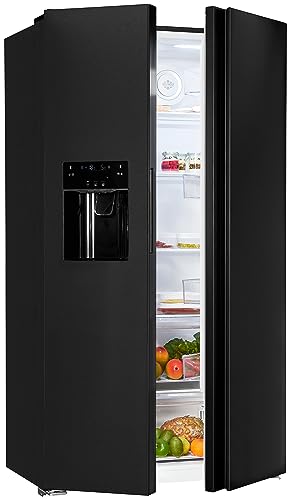 Exquisit Side by Side SBS520-CF-040E inoxlook-az | 513 l Nutzinhalt | Side by Side Kühlschrank mit Eiswürfelspender | Wassertank | Side by Side Kühlschrank Exquisit Side by Side SBS520-CF-040E inoxlook-az | 513 l Nutzinhalt | Side by Side Kühlschrank mit Eiswürfelspender | Wassertank | Side by Side Kühlschrank von Exquisit