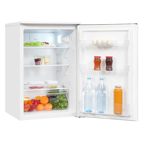 Exquisit Vollraumkühlschrank KS15-V-040E weiss | Kühlschrank ohne Gefrierfach freistehend 123 L Volumen | Vollraumkühlschrank ohne Gefrierfach LED von Exquisit
