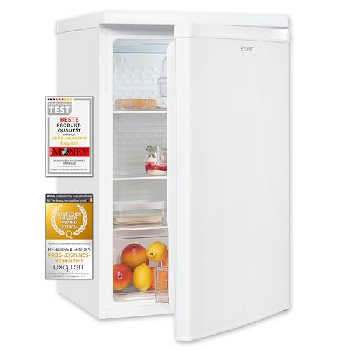 Exquisit Vollraumkühlschrank KS516-V-040D weiss | Kühlschrank ohne Gefrierfach freistehend 126 l Nutzinhalt | Vollraumkühlschrank ohne Gefrierfach von Exquisit
