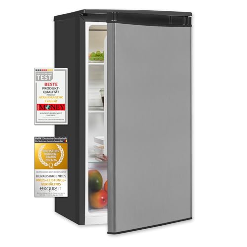 Exquisit Vollraumkühlschrank KS585-V-090E inoxlook | Nutzinhalt: 75 L | LED-Beleuchtung | Glasablagen | Ohne Gefrierfach Exquisit Vollraumkühlschrank KS585-V-090E inoxlook | Nutzinhalt: 75 L | LED-Beleuchtung | Glasablagen | Ohne Gefrierfach von Exquisit