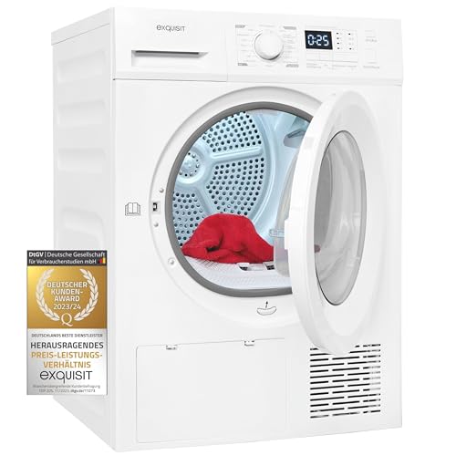 Exquisit Wärmepumpentrockner TWP803-030 weiss | 8 Kg | A++ | 16 Programme | Knitterschutz | Startzeitvorwahl Exquisit Wärmepumpentrockner TWP803-030 weiss | 8 Kg | A++ | 16 Programme | Knitterschutz | Startzeitvorwahl von Exquisit