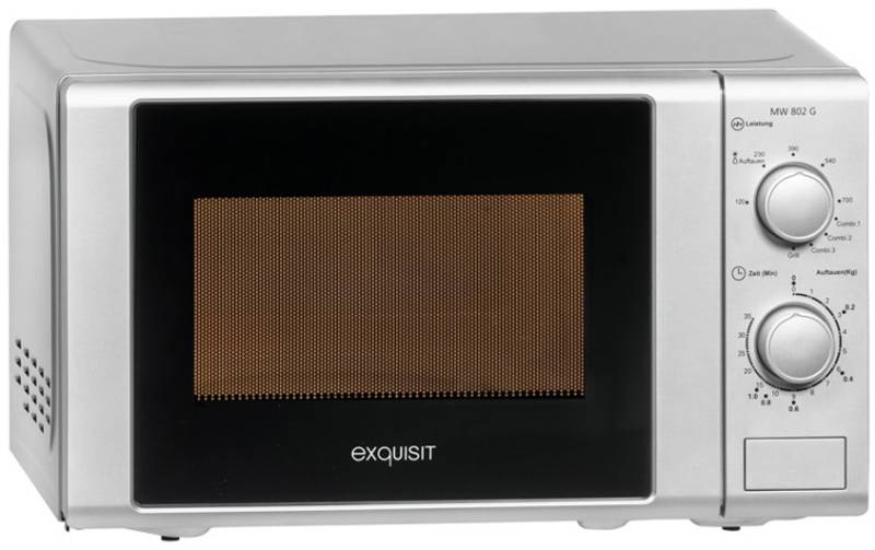 MW 802 si Solo-Mikrowelle silber von Exquisit