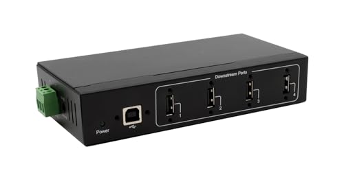 EX-11214HMVS 4 Port USB 2.0 Metall HUB Netzteil DIN-Rail-Kit Genesys Chipset EX-11214HMVS 4 Port USB 2.0 Metall HUB Netzteil DIN-Rail-Kit Genesys Chipset von Exsys