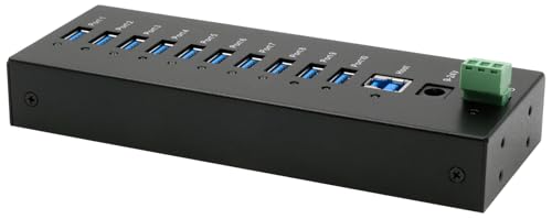 EX-11230HMS 10 Port USB 3.2 Gen 1 HUB Din-Rail Kit und Wand VIA VL811+ Chipset EX-11230HMS 10 Port USB 3.2 Gen 1 HUB Din-Rail Kit und Wand VIA VL811+ Chipset von Exsys