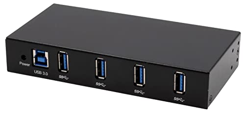 EX-11234HMS 4 Port USB 3.2 Gen 1 HUB Din-Rail Kit und Wand VIA VL811+ Chipset von Exsys