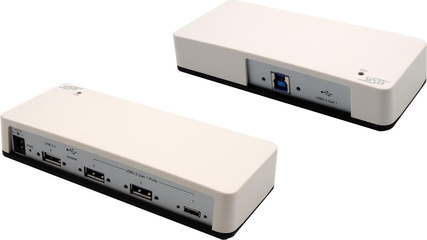 EXSYS EX-1182VIS-2 Schnittstellen-Hub USB 3.2 Gen 1 (3.1 Gen 1) Type-B Beige (EX-1182VIS-2) von Exsys