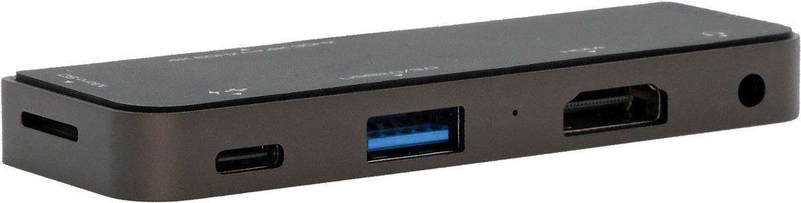 EXSYS EX-1222HM Notebook-Dockingstation & Portreplikator Kabelgebunden USB 3.2 Gen 1 (3.1 Gen 1) Type-C Anthrazit (EX-1222HM) von Exsys
