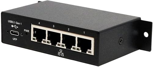 EXSYS EX-1330M Hub & Hub USB 3.0 (3.1 Gen 1) Typ B 1000 Mbit/s schwarz – Hubs & Hub (USB 3.0 (3.1 Gen 1) Type-B, RJ-45, 1000 Mbit/s, Schwarz, Metall, CE, FCC, RoHS) von Exsys
