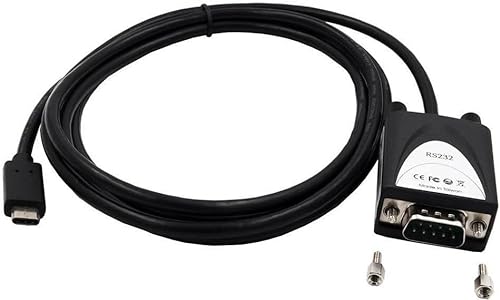 EXSYS EX-2311-2IS Kabeladapter RS-232 USB C Schwarz - Adapter für Kabel (RS-232, USB C, Stecker/Stecker, 1,8 m, Schwarz) von Exsys