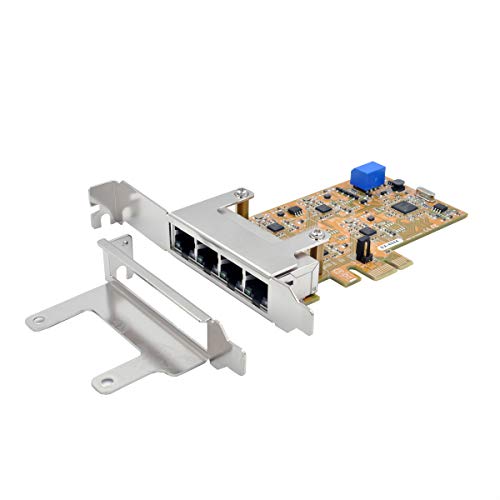 EXSYS EX-6084 PCIe 4 Port Quad Ethernet 1Gigabit Karte von Exsys