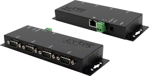 EXSYS EX-6114 Ethernet zu 4 x RS-232 Port, inkl. 12V/3A Netzteil von Exsys