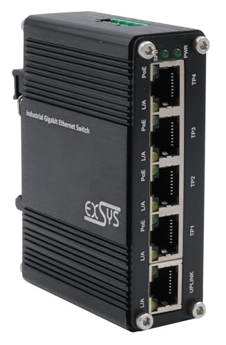 EXSYS EX-62020PoE 5-Port PoE Industrie Ethernet Switch EXSYS EX-62020PoE 5-Port PoE Industrie Ethernet Switch von Exsys