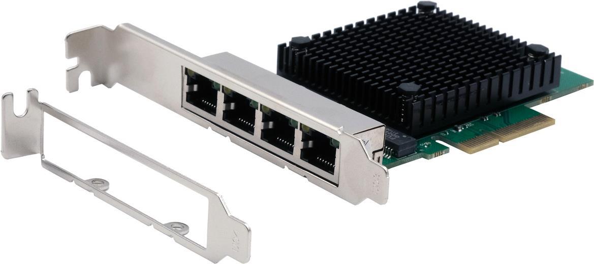 EXSYS GmbH 4-Port PCIe Netzwerk-Karte 2.5 Gigabit (EX-60114) von Exsys