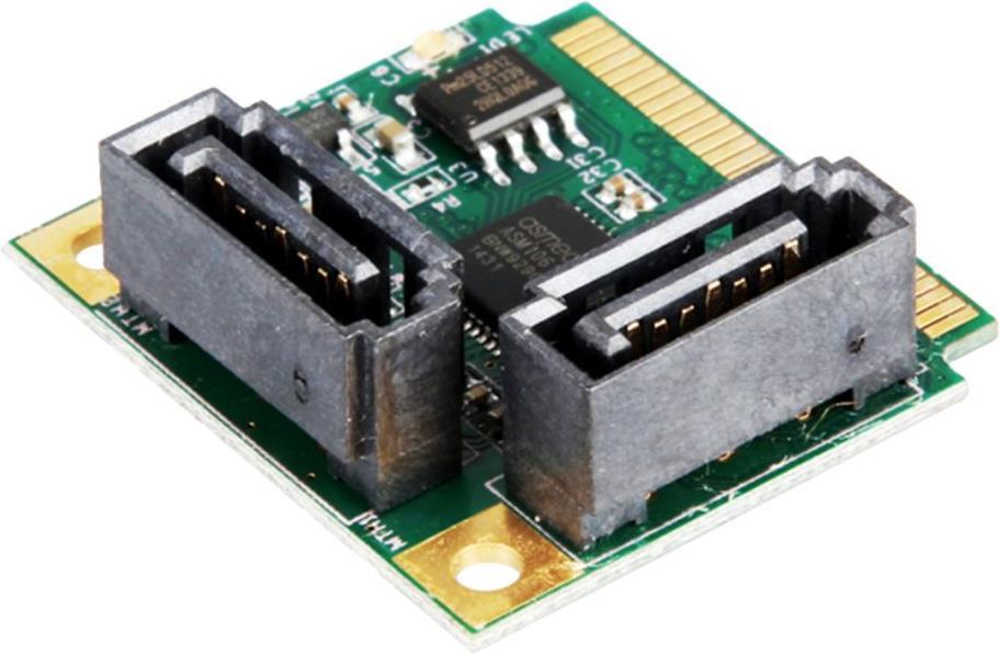 EXSYS GmbH Mini PCIe SATA 3 Controller f�r 2HDD und SSD (EX-48080-2) von Exsys