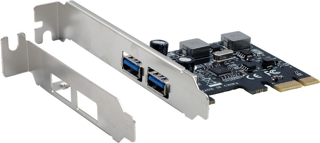 EXSYS GmbH USB 3.2 Gen 1 PCIe Karte mit 2 Ports, 3A (Renesas) (EX-11192) von Exsys