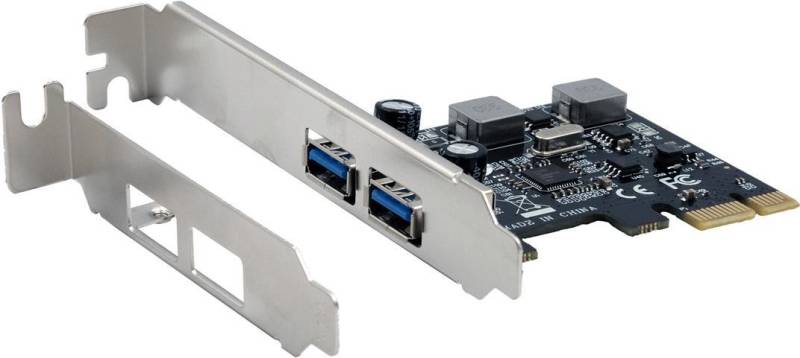 EXSYS GmbH USB 3.2 Gen 1 PCIe Karte mit 2 Ports, 3A (Renesas) (EX-11192) von Exsys