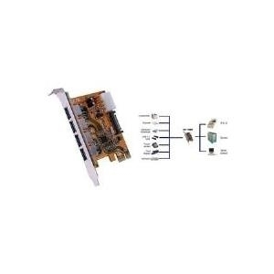 EXSYS GmbH USB 3.2 Gen1 PCIe Karte mit 4 Ports (Chip-Set Renesas) (EX-11094) von Exsys