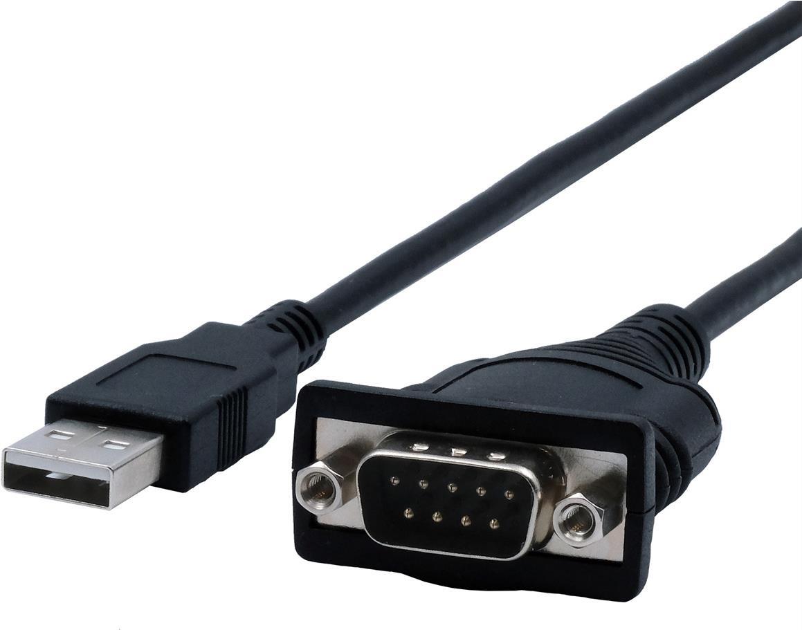 EXSYS GmbH USB zu 1S Seriell RS-232 Port mit 1.8 Meter Kabel (FTDI Chip-Set) (EX-13001) von Exsys