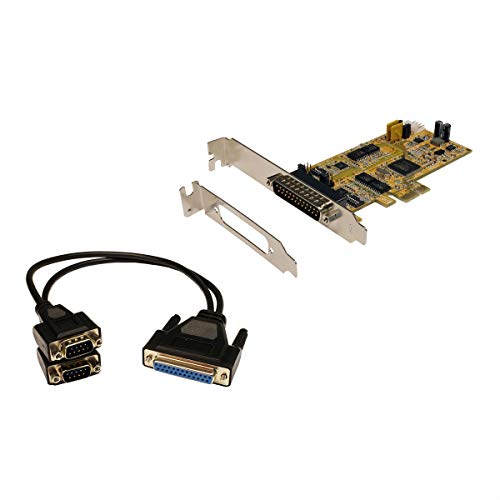 EXSYS PCI Express 2X seriell Surge Prot. inkl. LP Bügel und Octopus Kabel EX-45362IS, Aluminium von Exsys