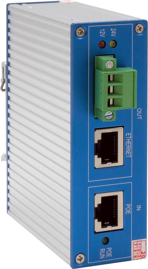 Ethernt PoE++ Splitter 10/100/1000M 802.3bt,24VDC/2A/48W (EX-60321) von Exsys
