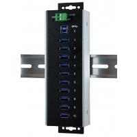 Exsys EX-1110HMVS-WT - Hub - 10 x USB 3,1 Gen 1 - an DIN-Schiene montierbar - Gleichstrom (EX-1110HMVS-WT) von Exsys