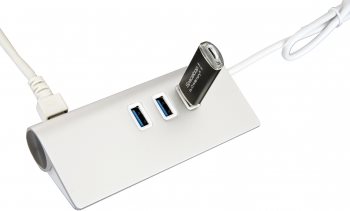 Exsys EX-1132-N - Hub - 3 x USB 3,2 Gen 1 + 1 x 10/100/1000 - Desktop (EX-1132-N) von Exsys